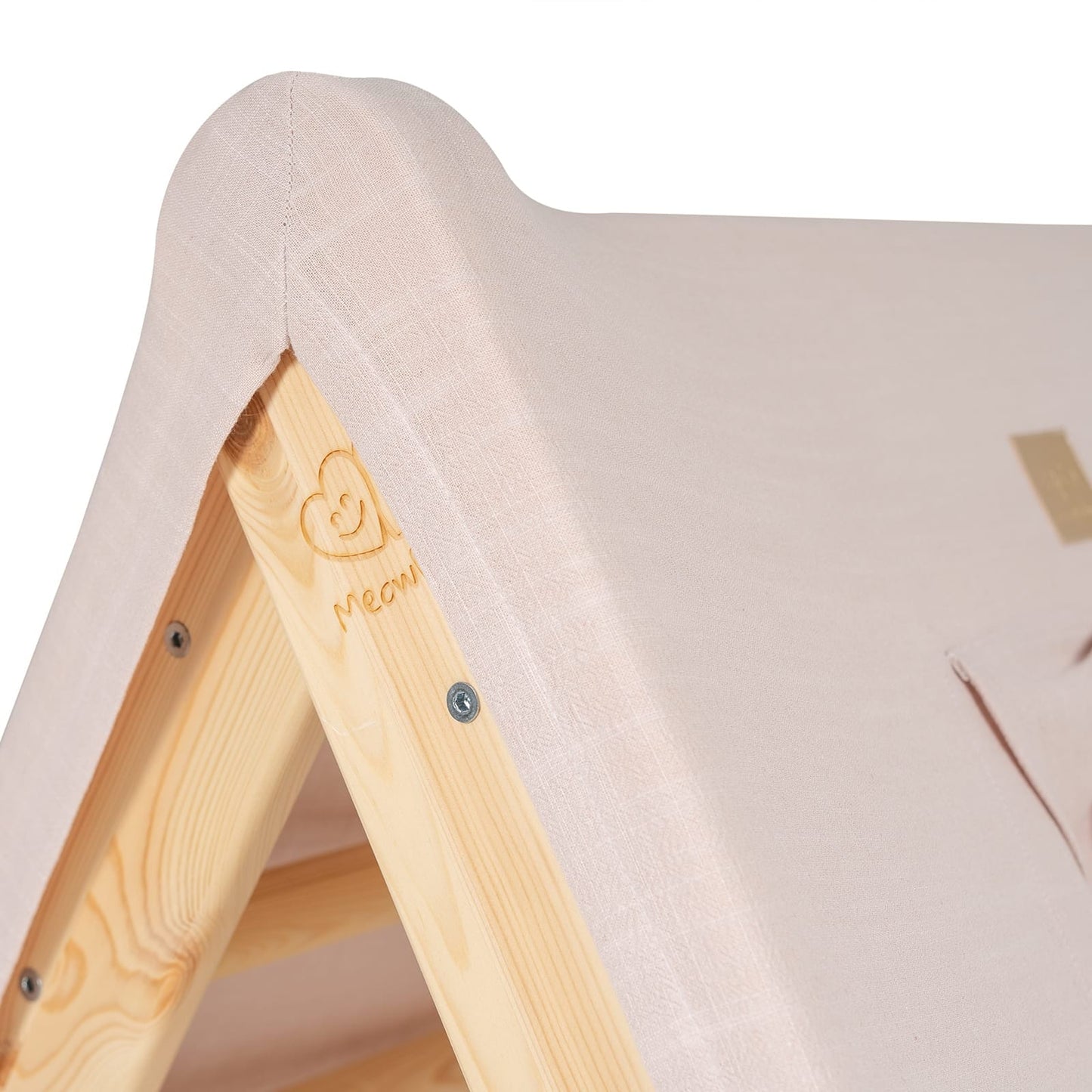 Folding Play House With Ladder For Kids By MeowBaby Pink Natural