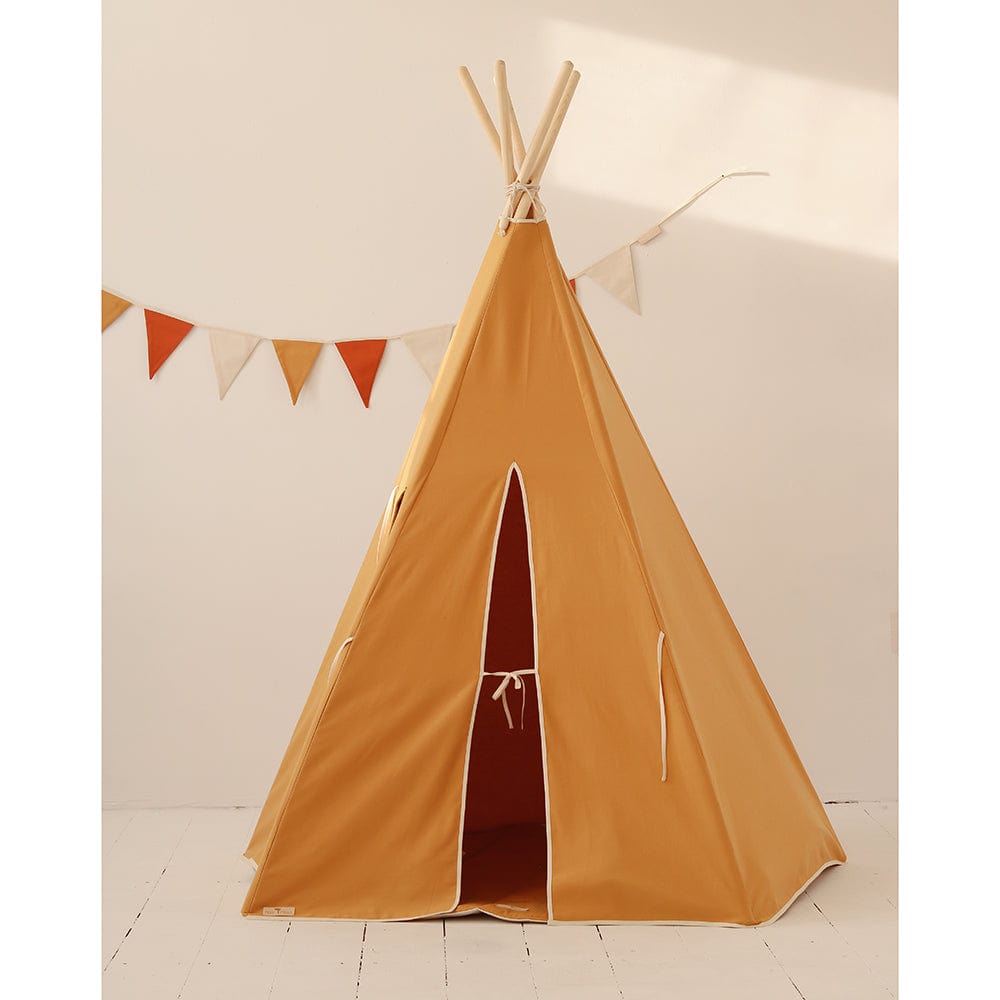 Ochre Teepee Tent - Orange - Stylemykid.com