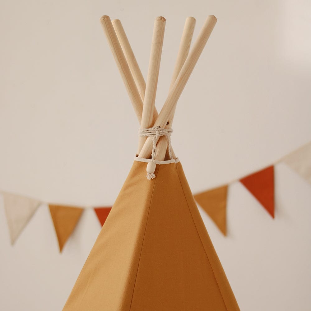 Ochre Teepee Tent - Orange - Stylemykid.com