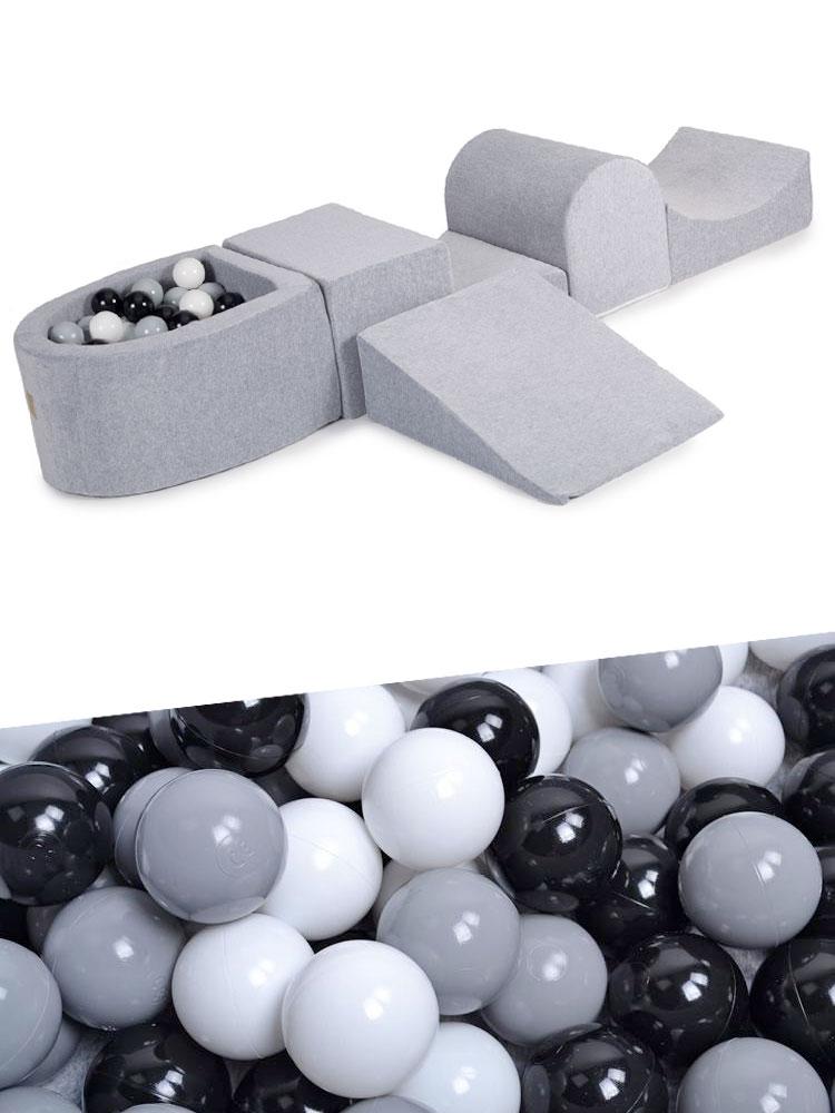 Luxury Foam Soft Play Set 5 Piece And Balls For Toddlers By MeowBaby - Stylemykid.com