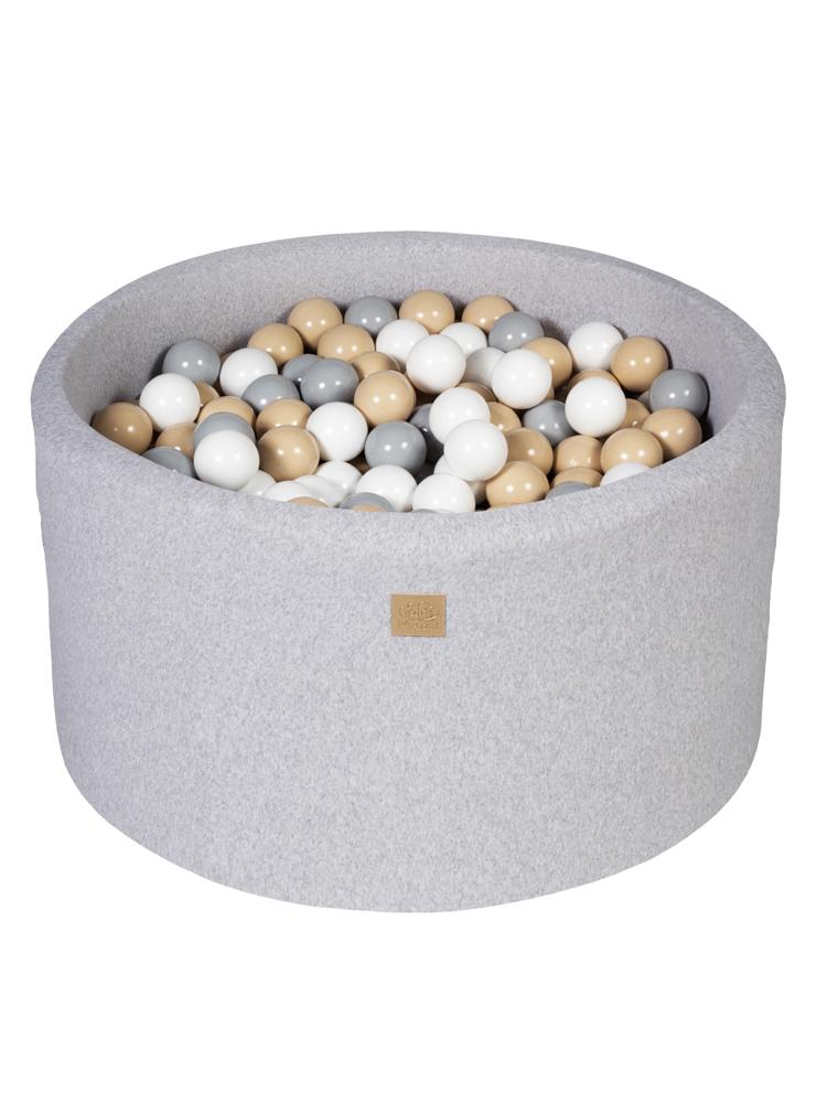 MeowBaby - Safari - Luxury Round Ball Pit Set with 250 Balls - Kids Ball Pool - 90cm Diameter (UK and Europe Only) - Stylemykid.com