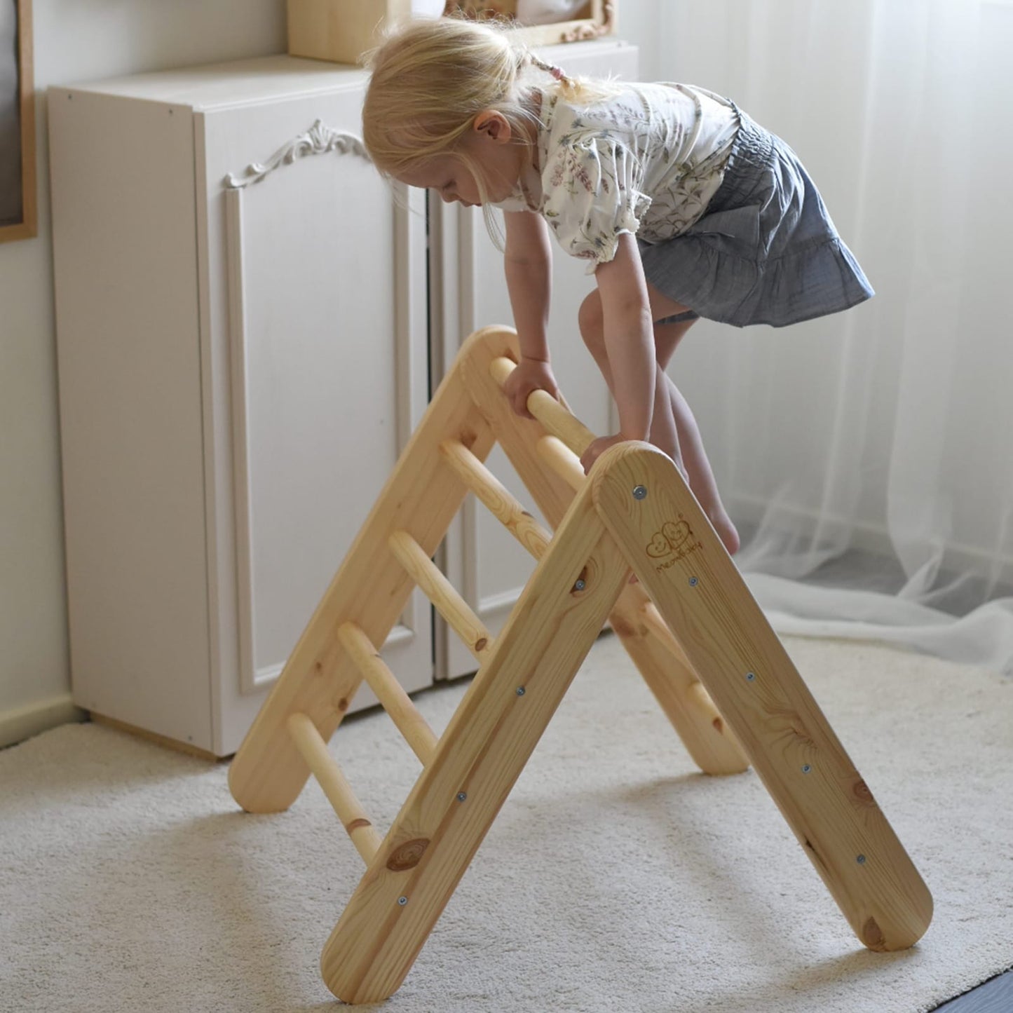 Wooden Slide Climbing Ladder Combo For Kids By MeowBaby