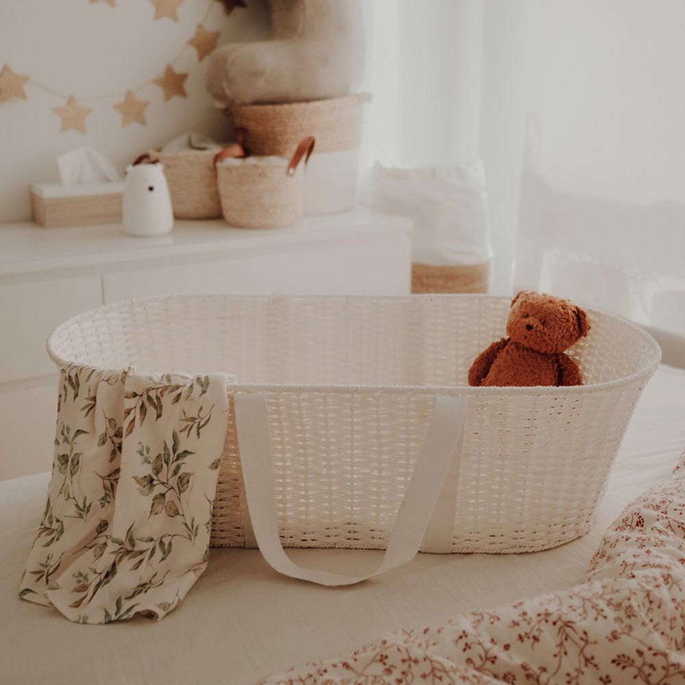 Grass Moses Basket With Mattress