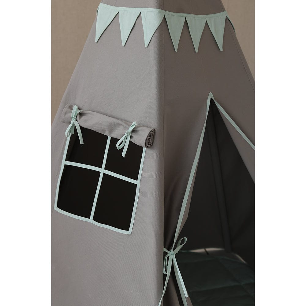 Mint Love Teepee Tent With Garland - Light Green - Stylemykid.com