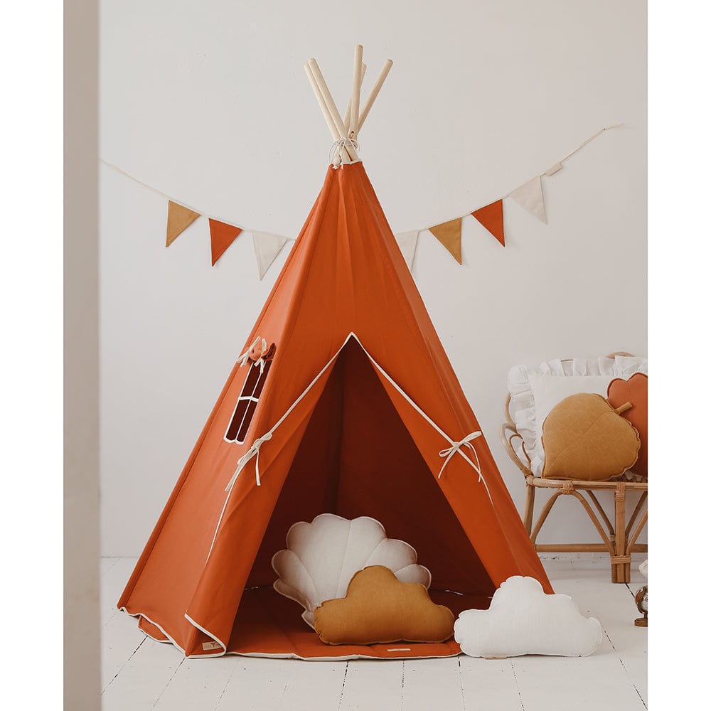 Red Fox Teepee And Mat Set - Red - Stylemykid.com