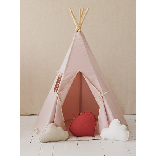 Pink And Beige Teepee And Mat Set - Pink - Stylemykid.com