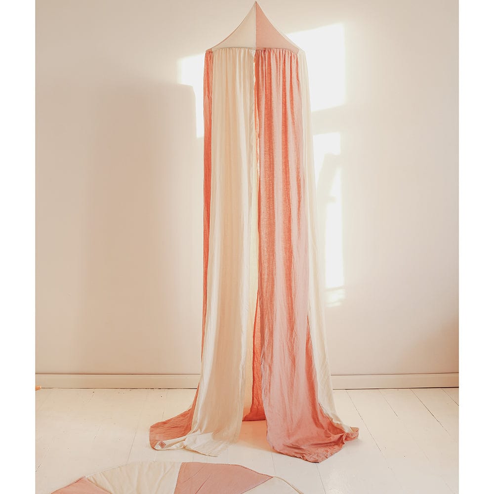 Powder Pink Circus Canopy - Pink, Beige - Stylemykid.com