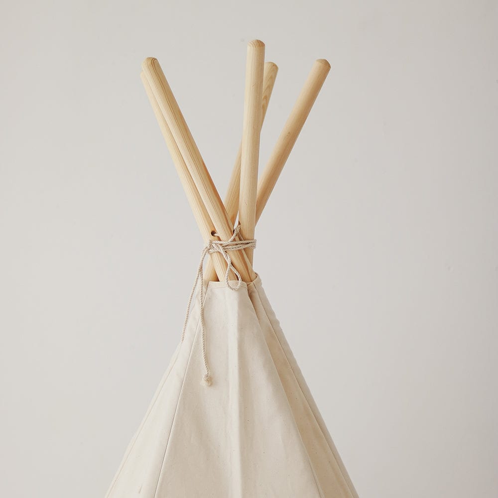 Beige Teepee And Mat Set - Beige, Grey - Stylemykid.com