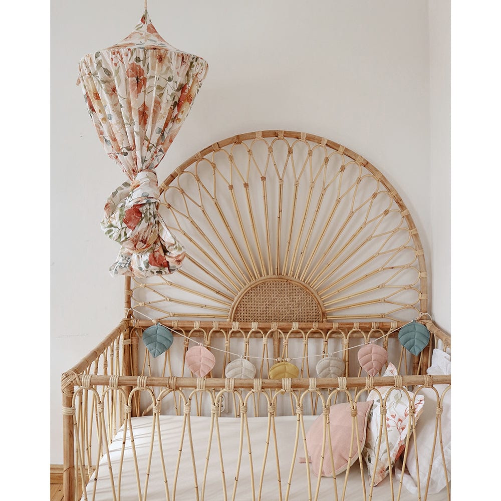 Flower Power Canopy - Beige, Pink, Red. Green - Stylemykid.com