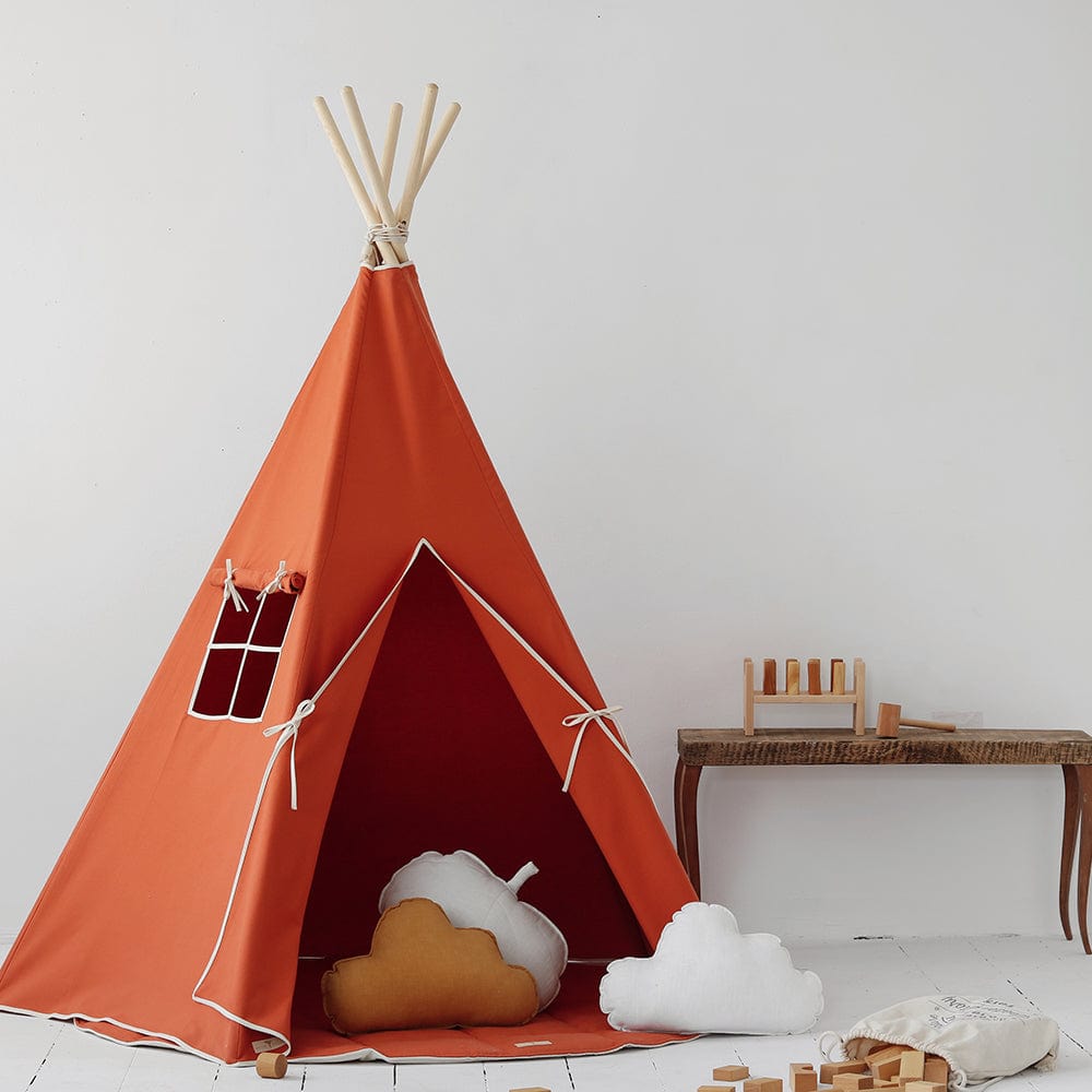 Red Fox Teepee And Mat Set - Red - Stylemykid.com