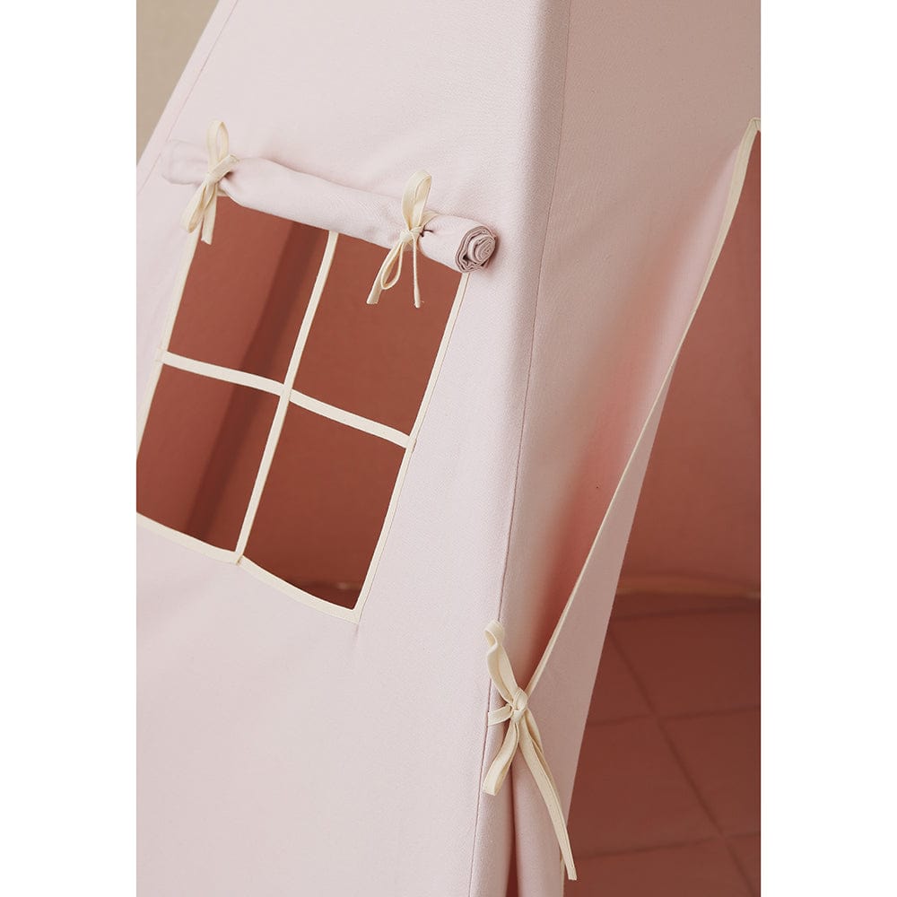 Pink And Beige Teepee And Mat Set - Pink - Stylemykid.com