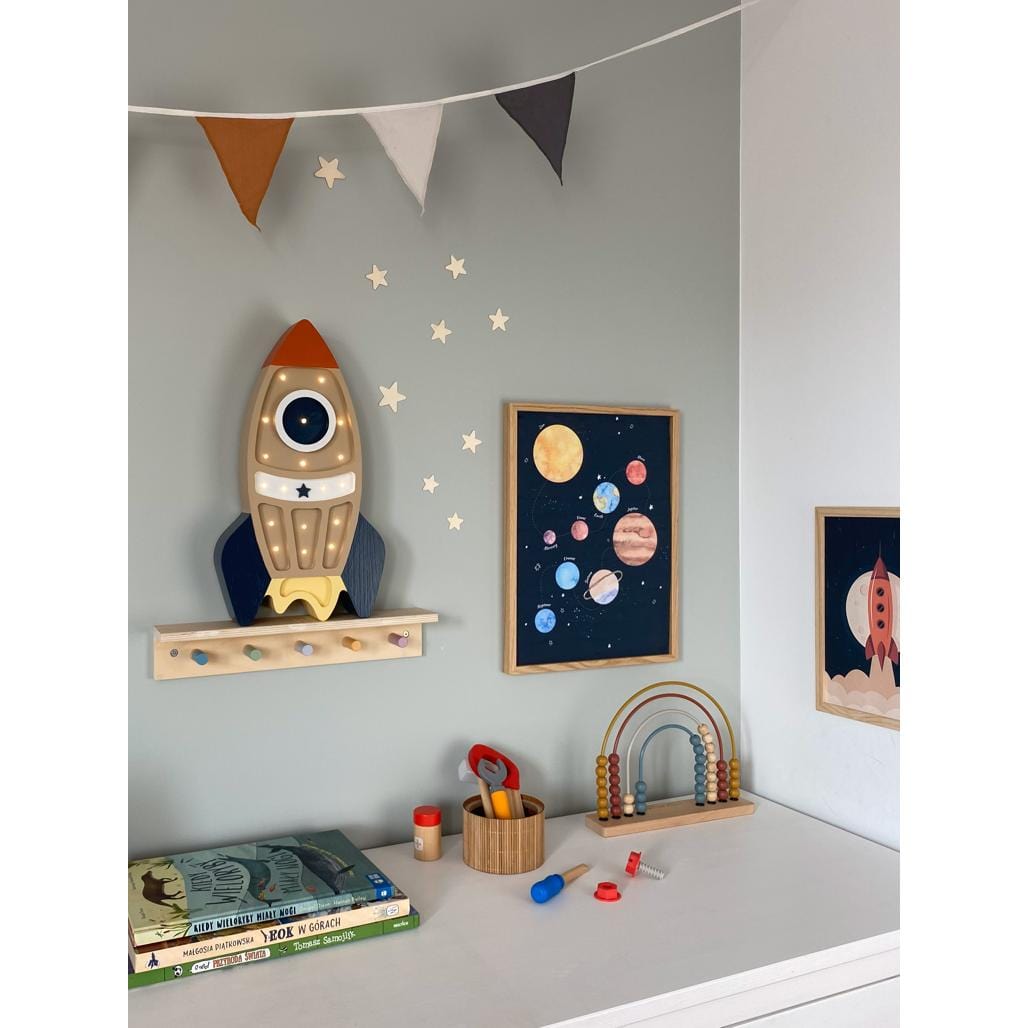 Luxury Handmade Lamp For Kids By Peekaboo - Rocket