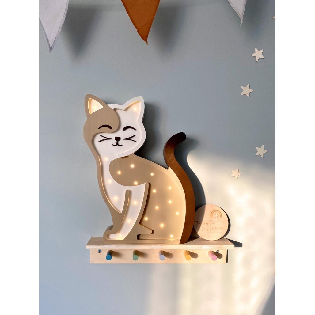 Luxury Handmade Lamp For Kids By Peekaboo - Cat