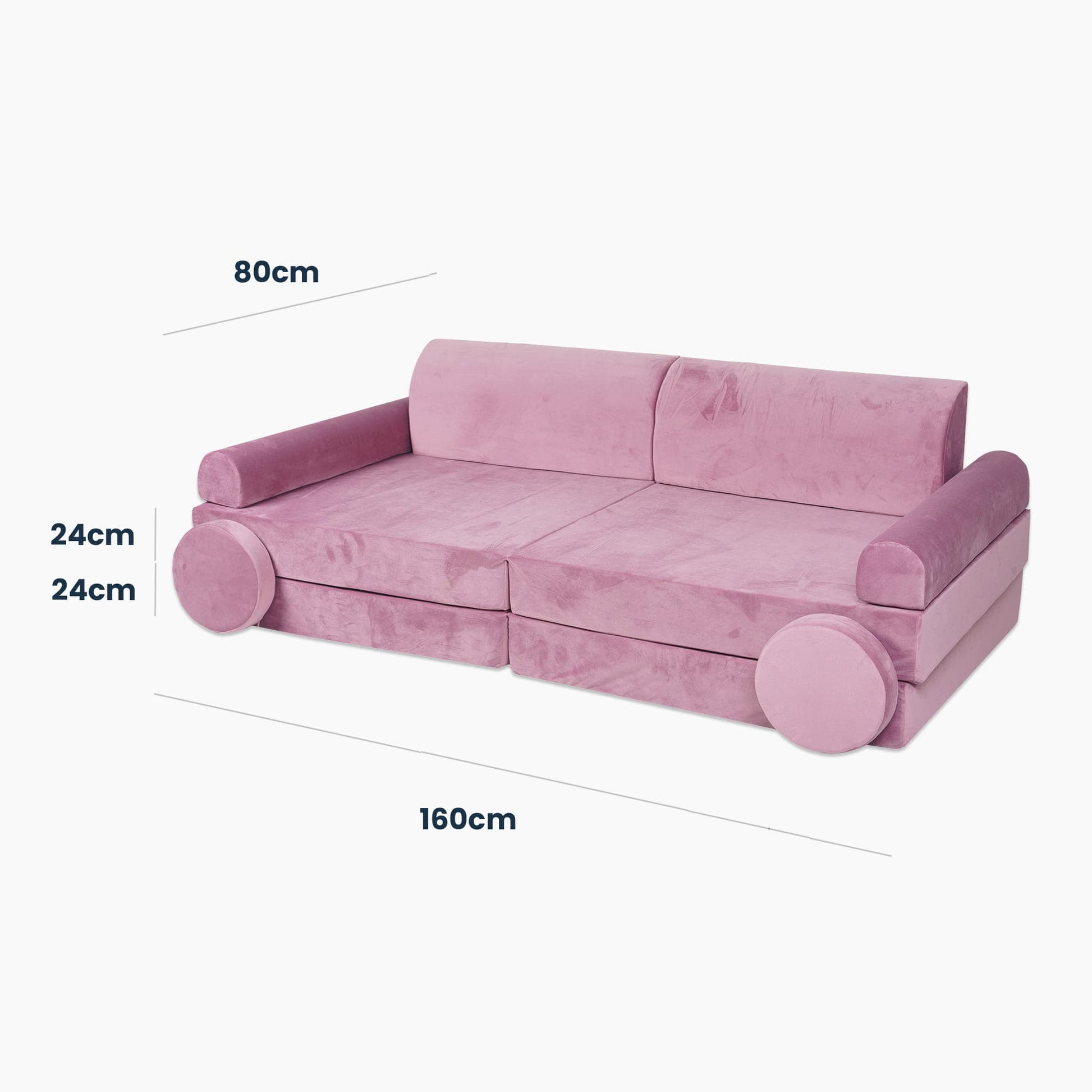 Luxury Velvet Sofa For Kids By MeowBaby - Stylemykid.com