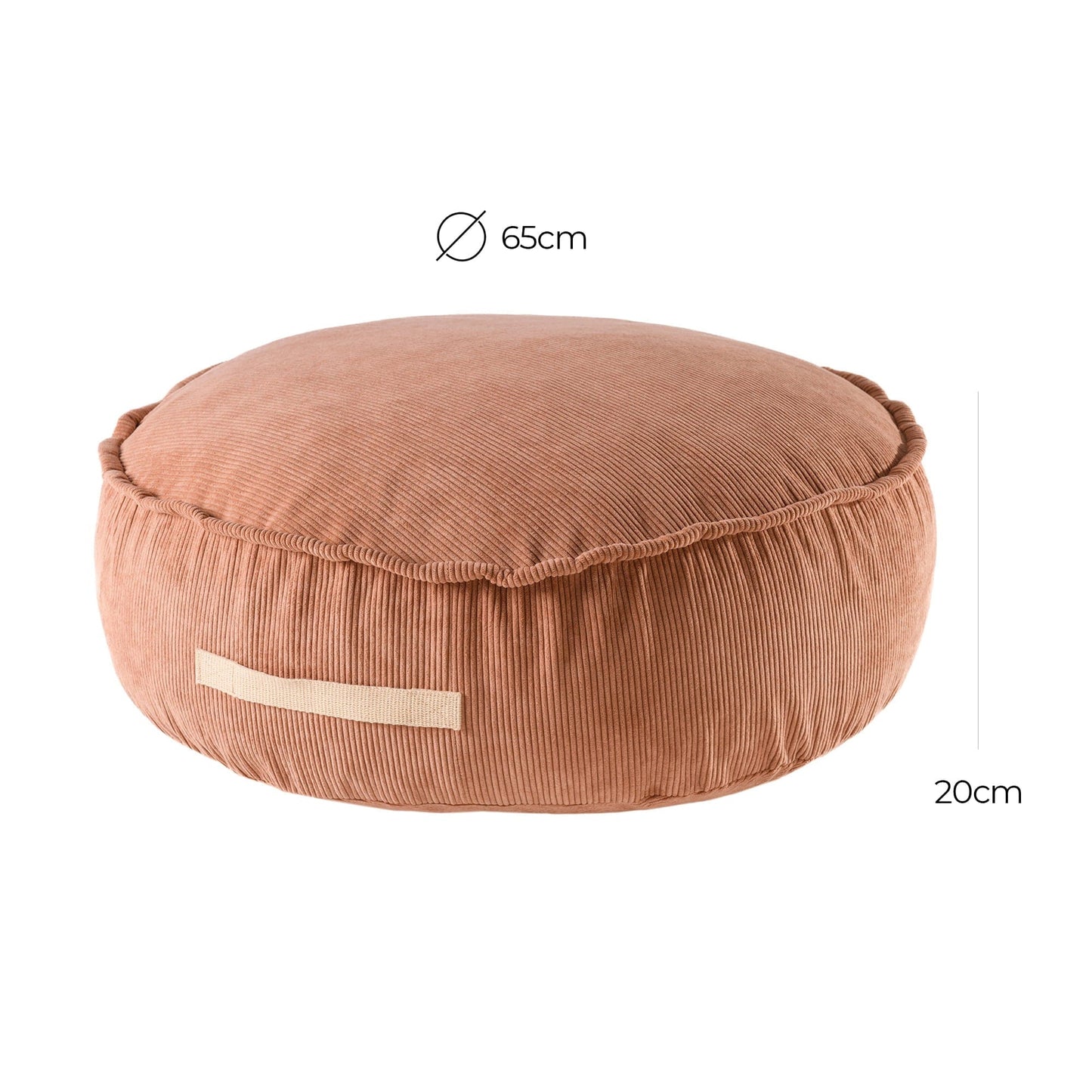 Luxury Corduroy Round Pouffe For Kids By MeowBaby - Stylemykid.com