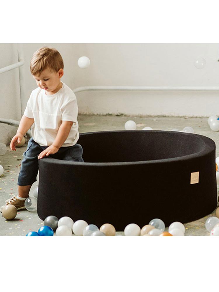 MeowBaby - Glamour - Luxury Round Ball Pit Set with 250 Balls - Kids Ball Pool - 90cm Diameter (UK and Europe Only) - Stylemykid.com