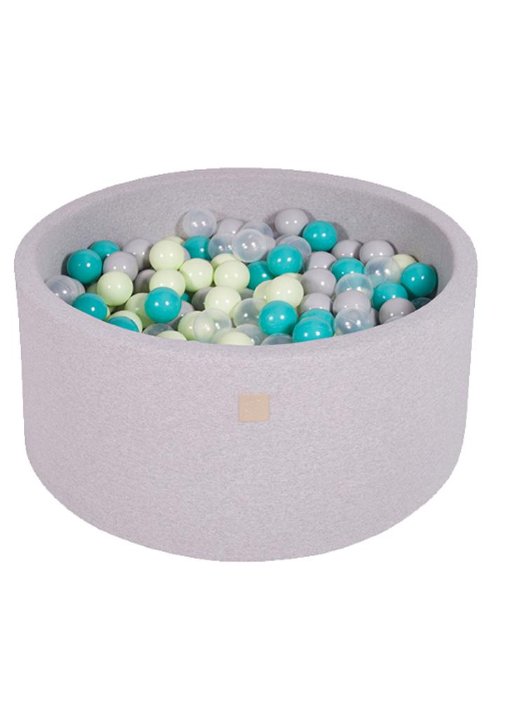 MeowBaby - Jungle - Luxury Round Ball Pit Set with 250 Balls - Kids Ball Pool - 90cm Diameter (UK and Europe Only) - Stylemykid.com